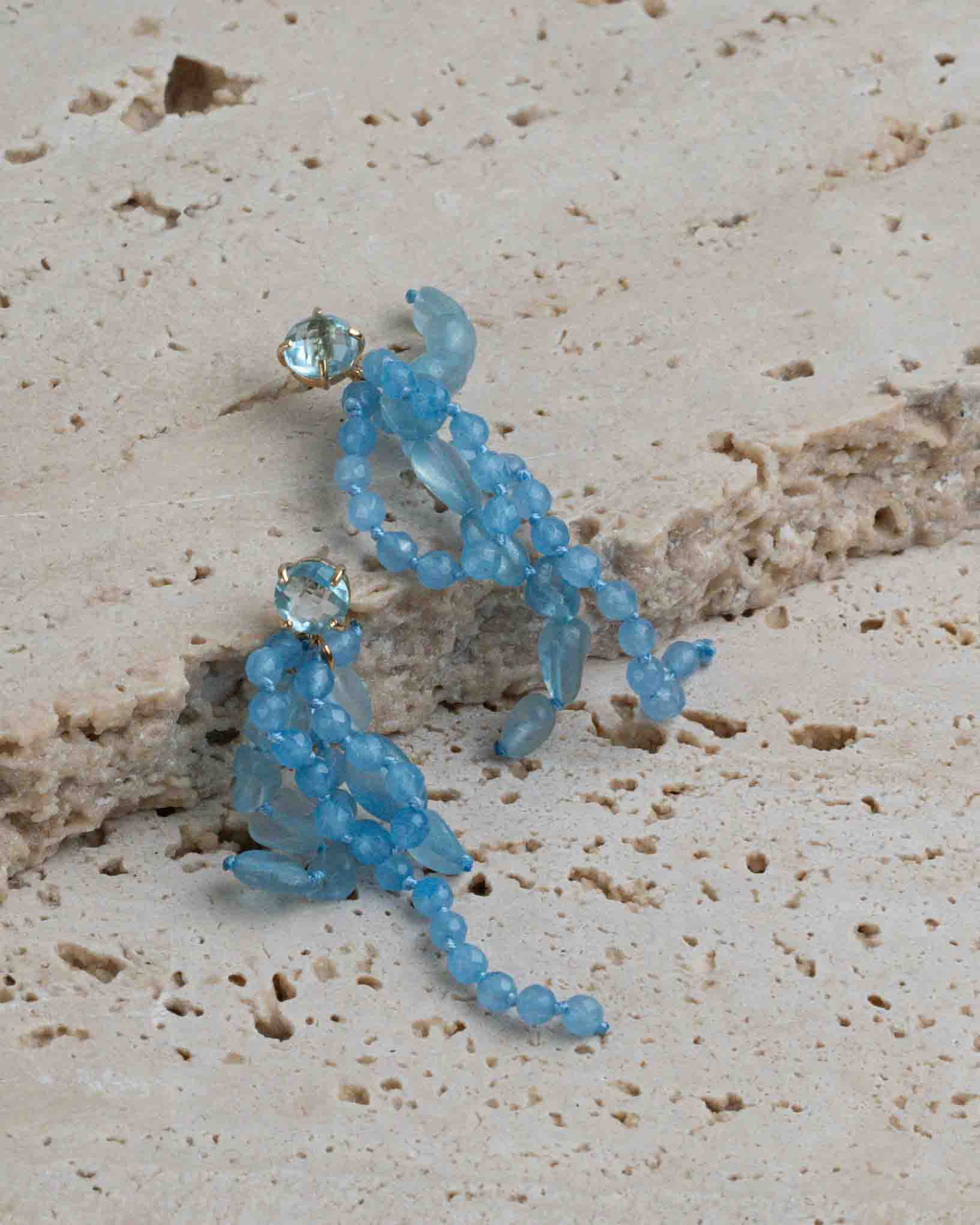 Ohrring Agapanto aus der Kollektion I giardini la Mortella von Donna Rachele Jewelry