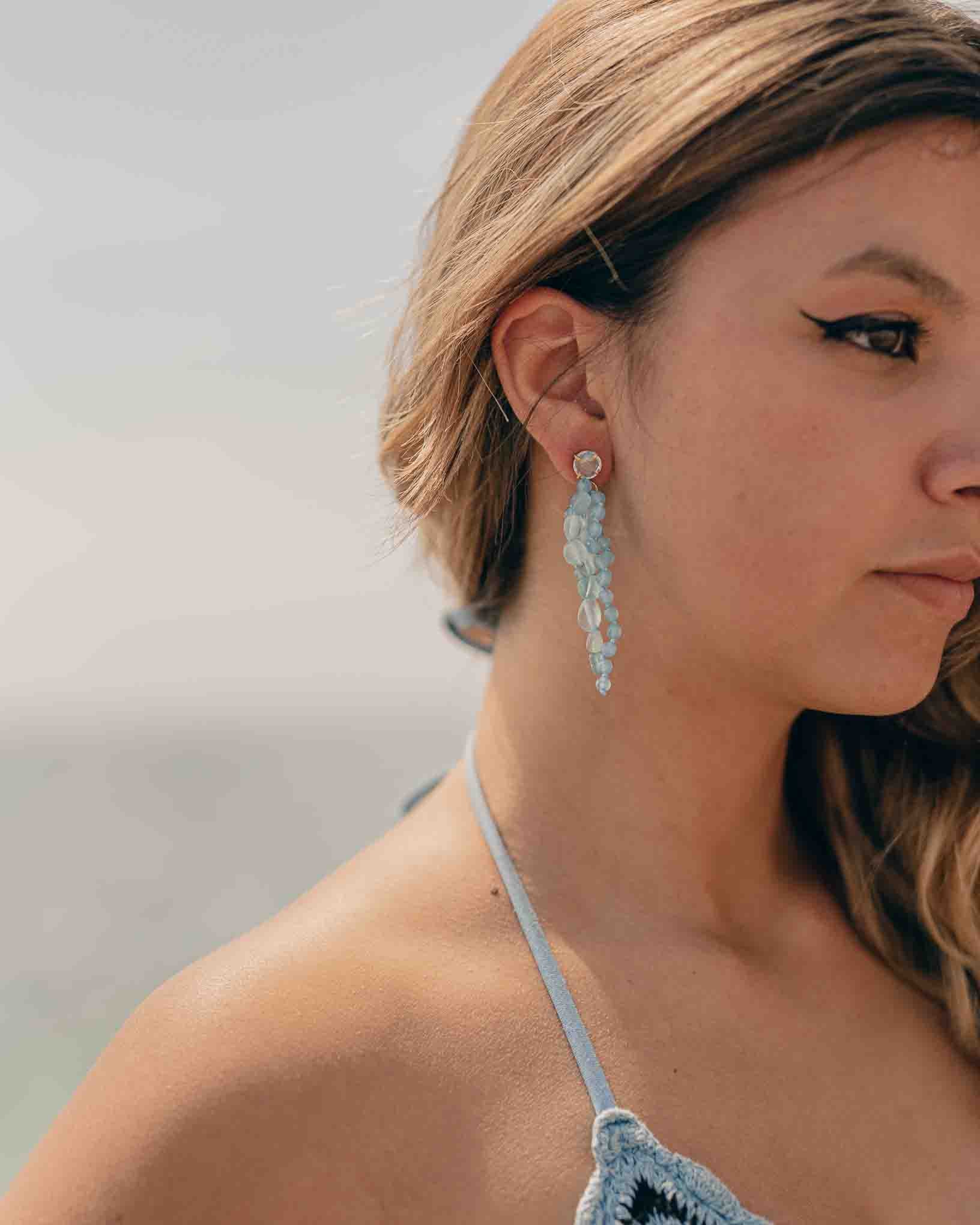 Ohrring Agapanto aus der Kollektion I giardini la Mortella von Donna Rachele Jewelry