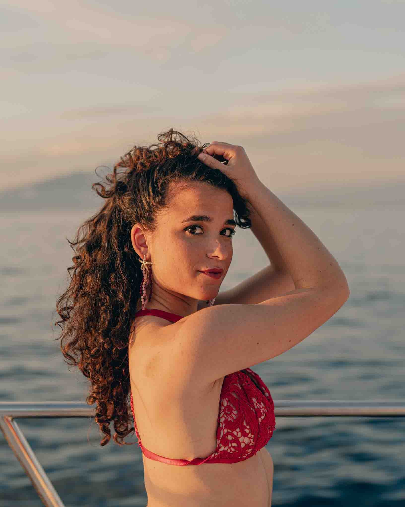 Ohrring Buddleja aus der Kollektion I giardini la Mortella von Donna Rachele Jewelry