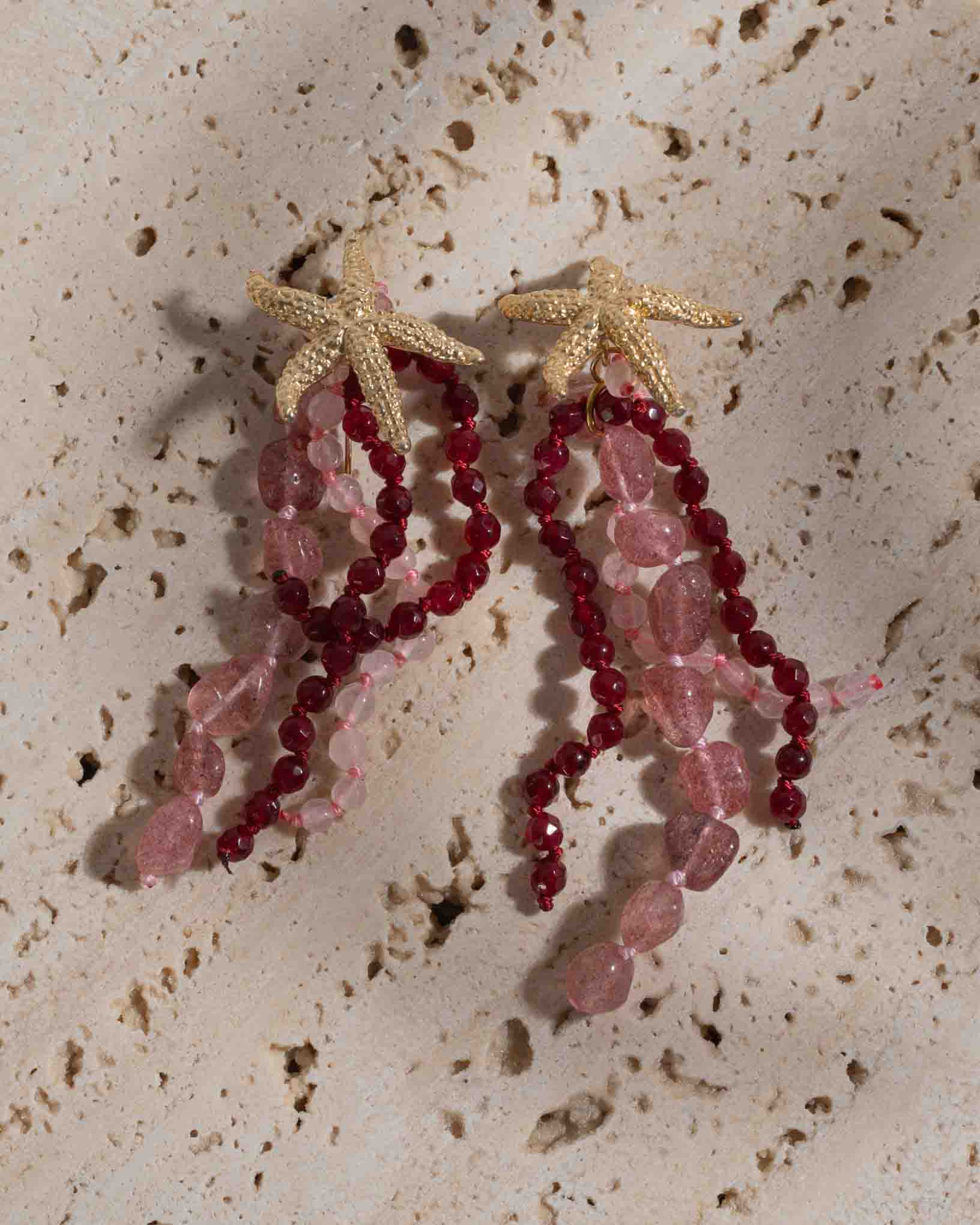 Ohrring Buddleja aus der Kollektion I giardini la Mortella von Donna Rachele Jewelry