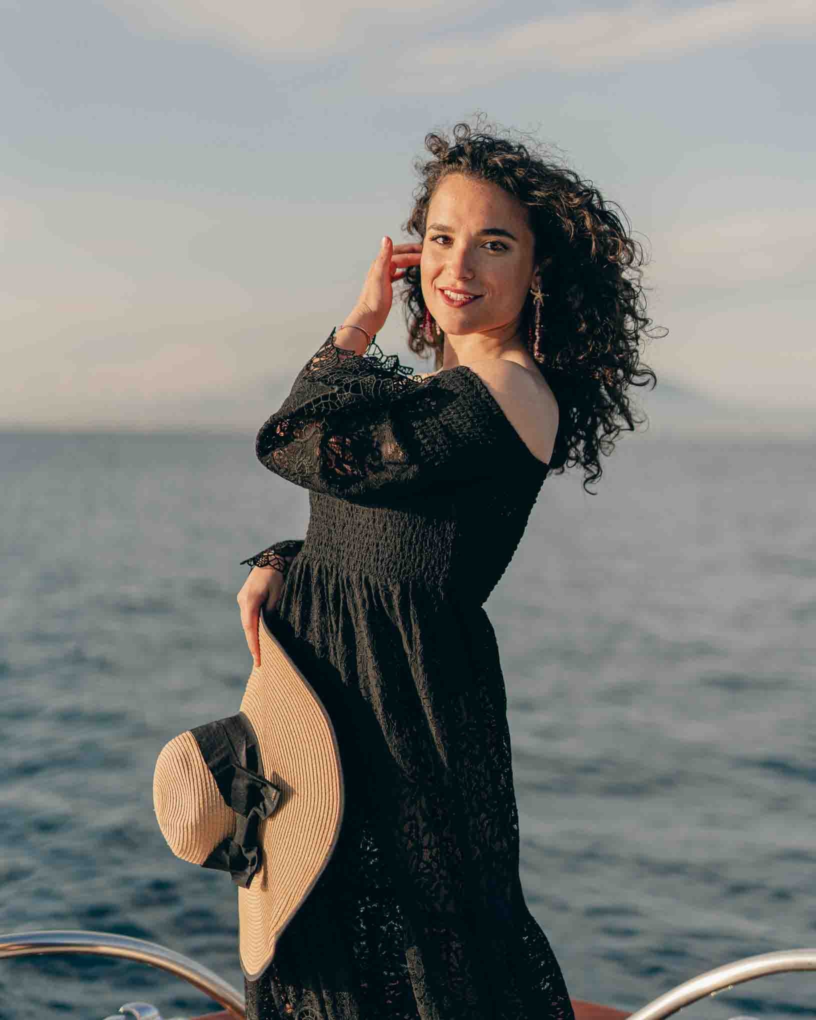 Ohrring Buddleja aus der Kollektion I giardini la Mortella von Donna Rachele Jewelry