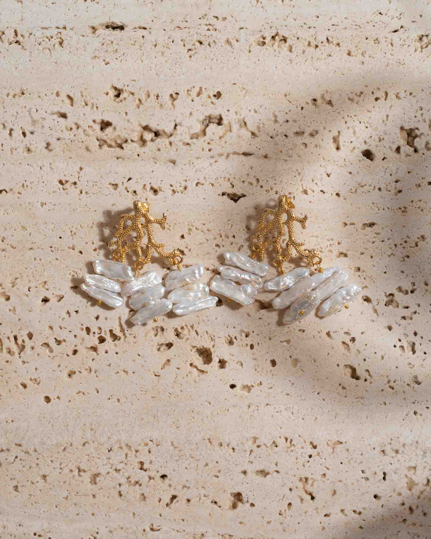 Ohrring Barriera Corallina aus der Kollektion Perle e Coralli von Donna Rachele Jewelry