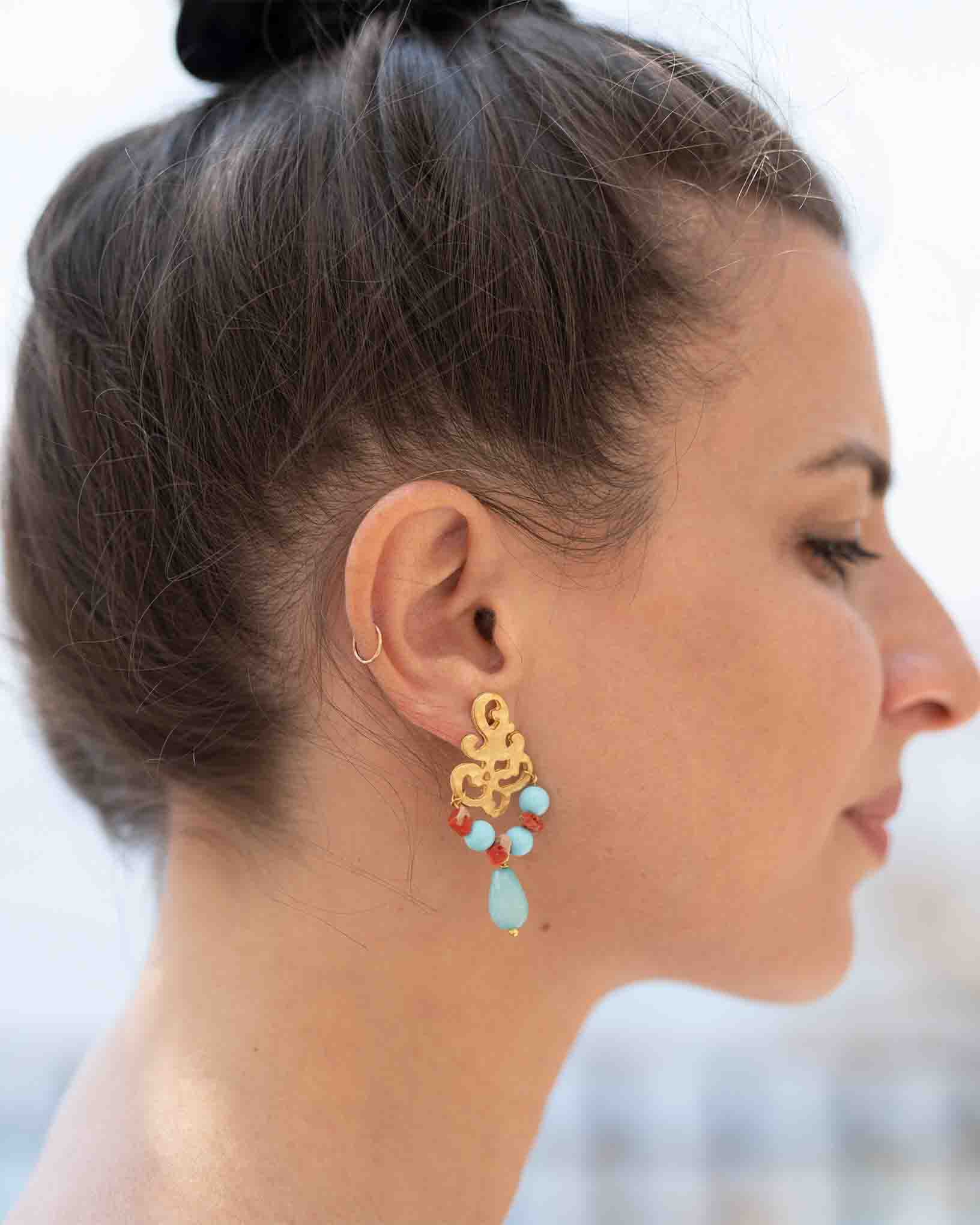 Ohrring Levante aus der Kollektion Perle e Coralli von Donna Rachele Jewelry