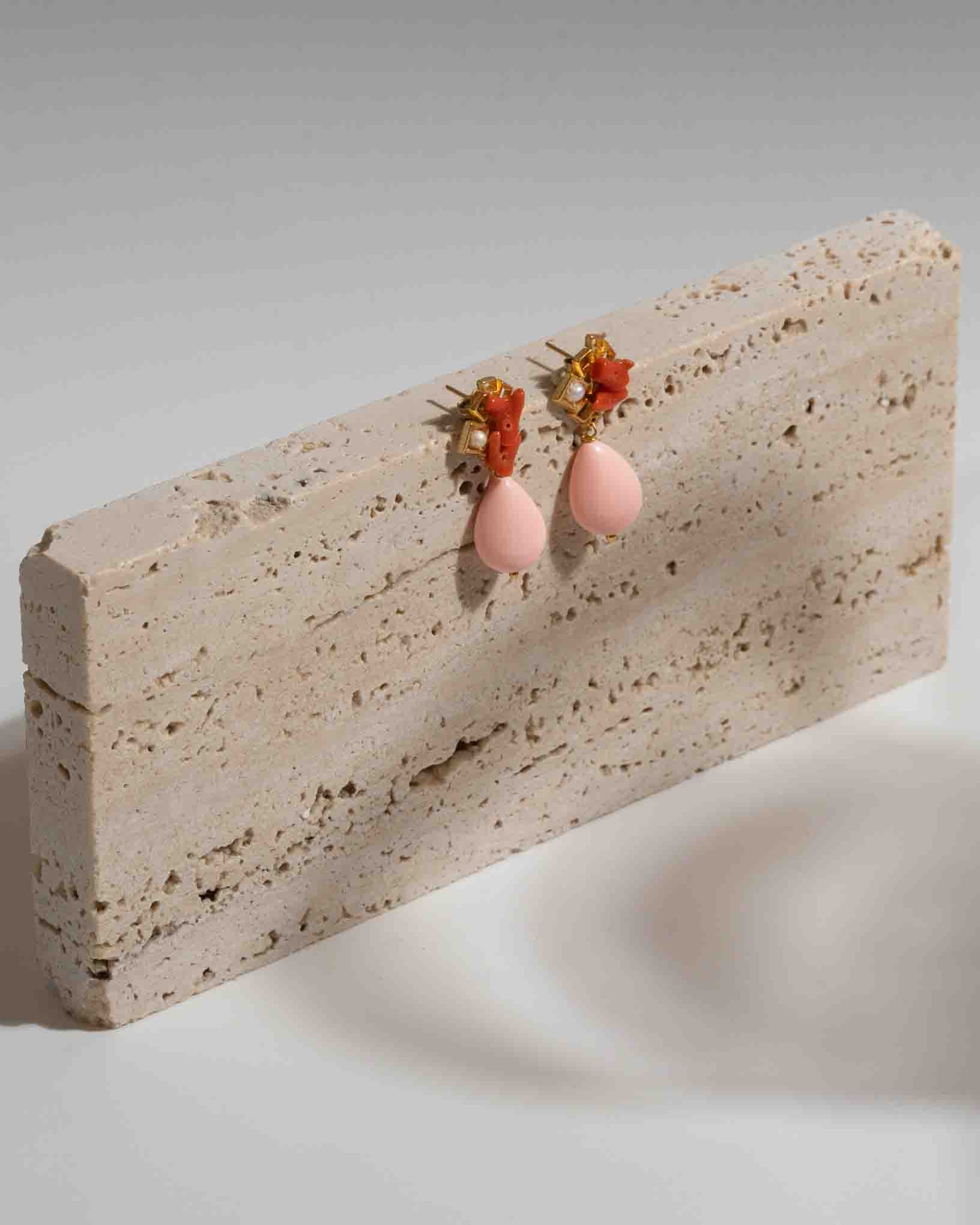 Ohrring Solano aus der Kollektion Perle e Coralli von Donna Rachele Jewelry