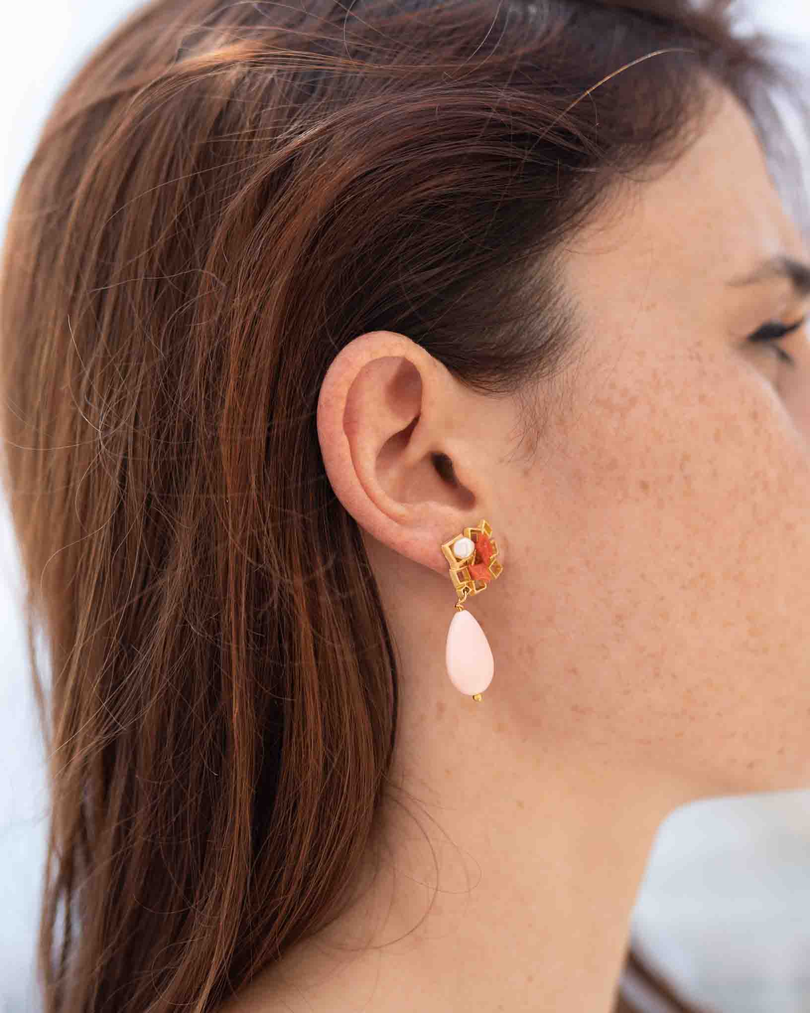 Ohrring Solano aus der Kollektion Perle e Coralli von Donna Rachele Jewelry