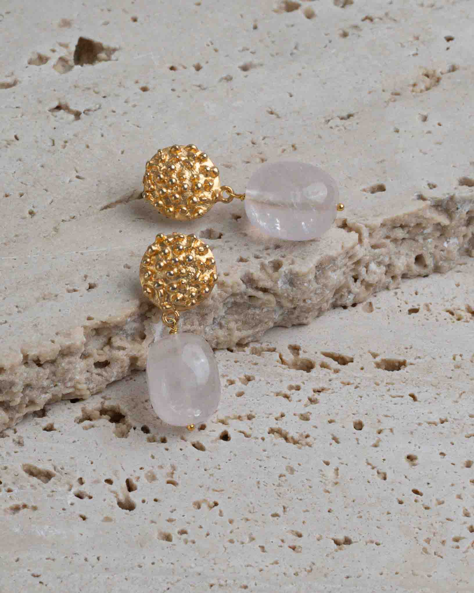 Ohrring Rosa aus der Kollektion Quattro Stagione von Donna Rachele Jewelry