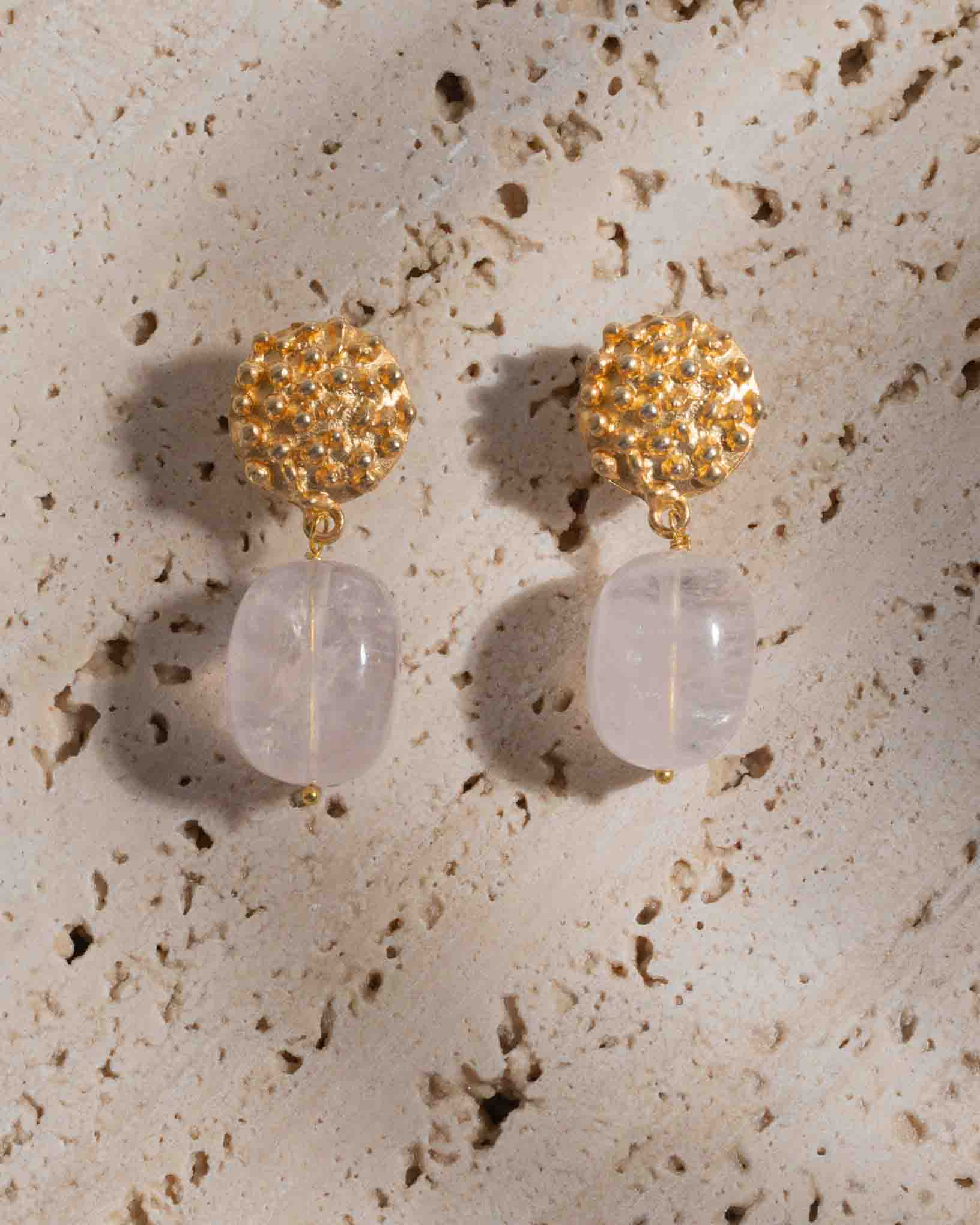 Ohrring Rosa aus der Kollektion Quattro Stagione von Donna Rachele Jewelry