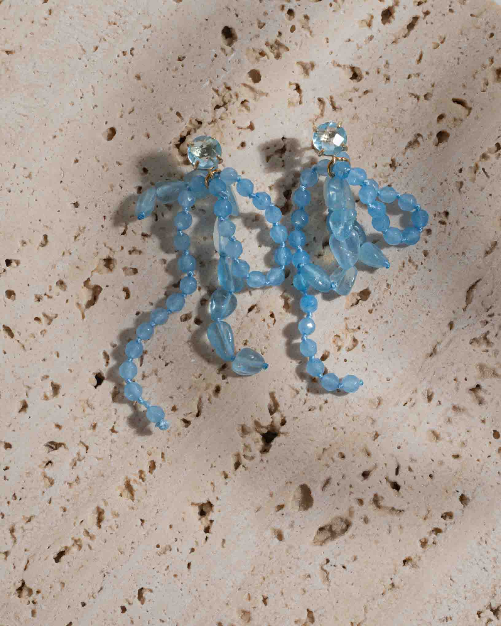 Ohrring Agapanto aus der Kollektion I giardini la Mortella von Donna Rachele Jewelry