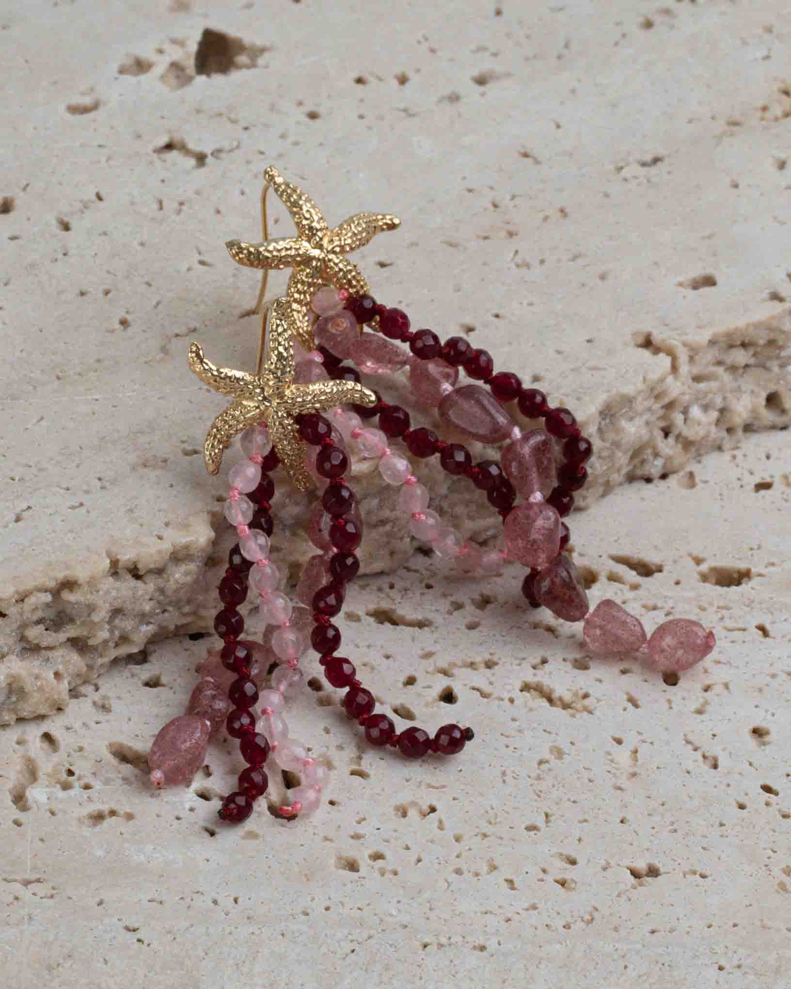 Ohrring Buddleja aus der Kollektion I giardini la Mortella von Donna Rachele Jewelry