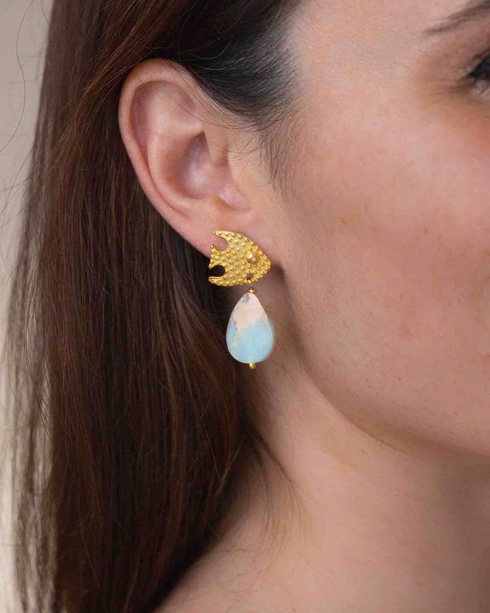 Ohrring Pesce Palla aus der Kollektion I Classici von Donna Rachele Jewelry