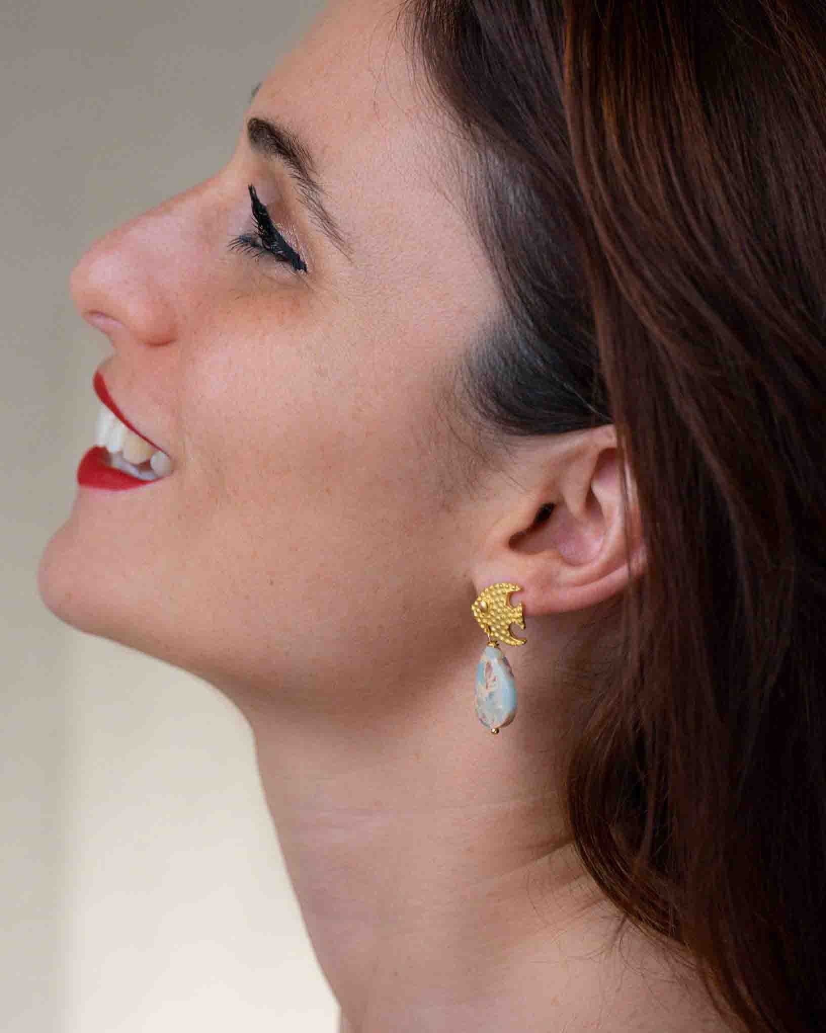 Ohrring Pesce Palla aus der Kollektion I Classici von Donna Rachele Jewelry