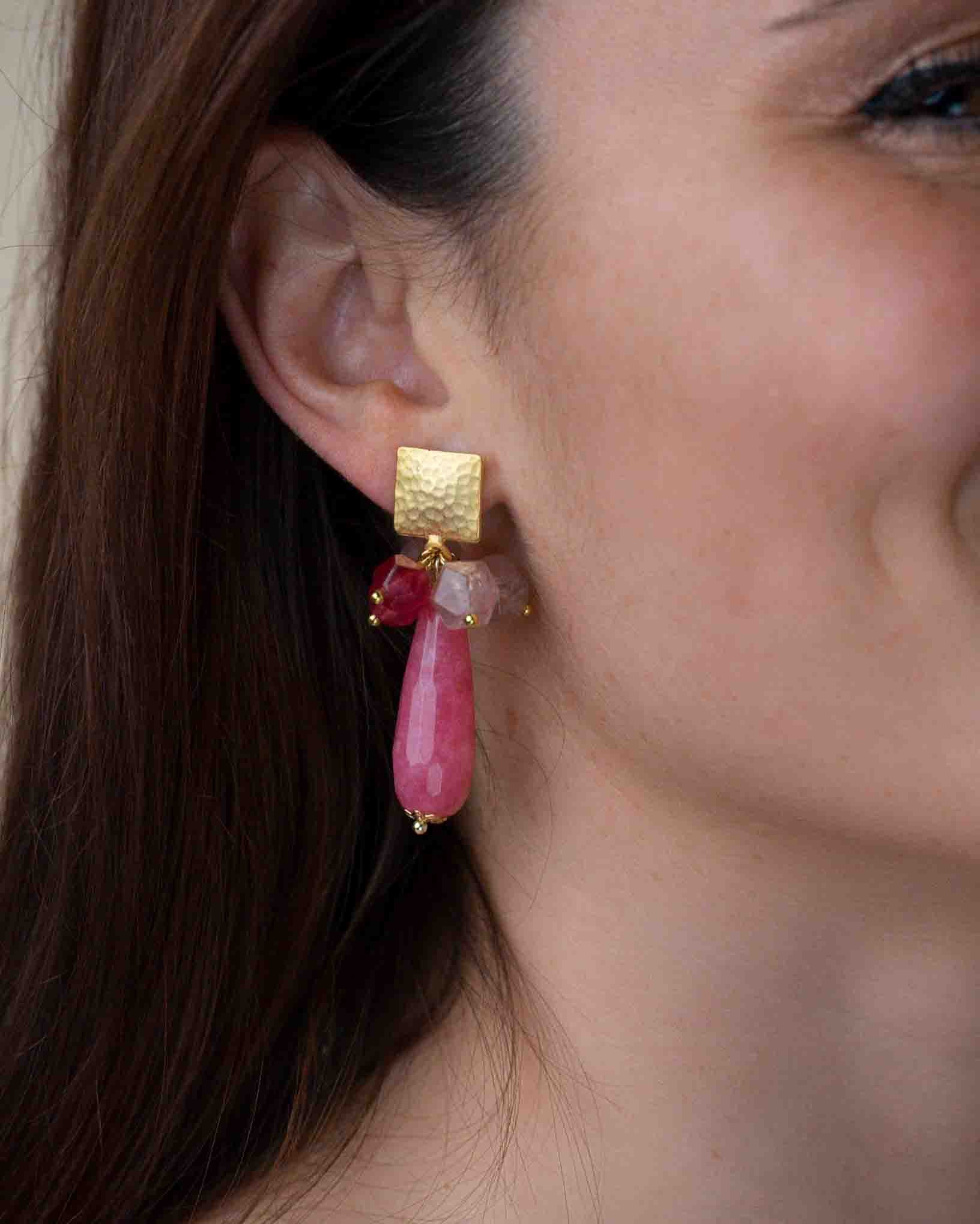 Ohrring Vino Rosso aus der Kollektion I Classici von Donna Rachele Jewelry