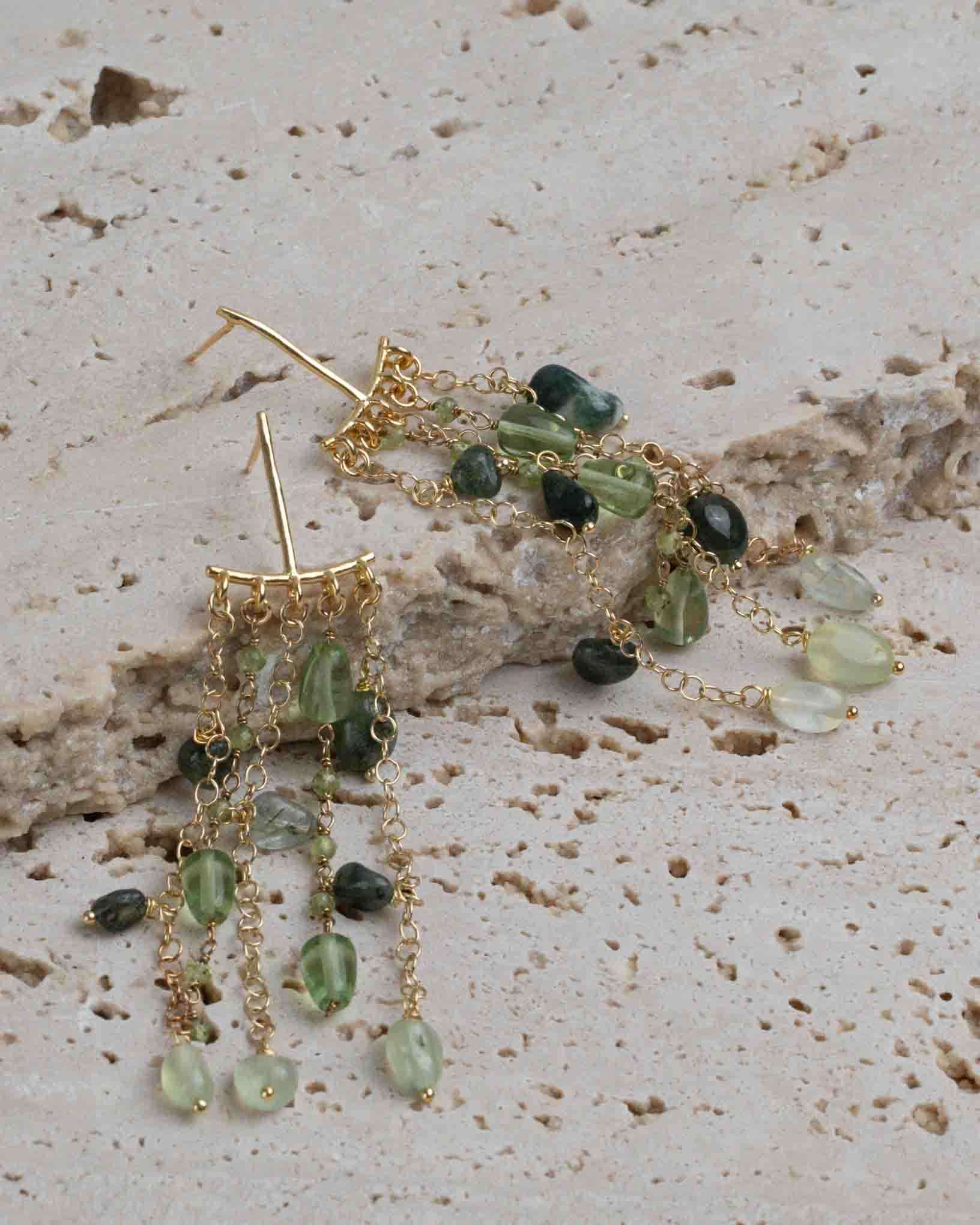 Ohrring Felce aus der Kollektion I giardini la Mortella von Donna Rachele Jewelry