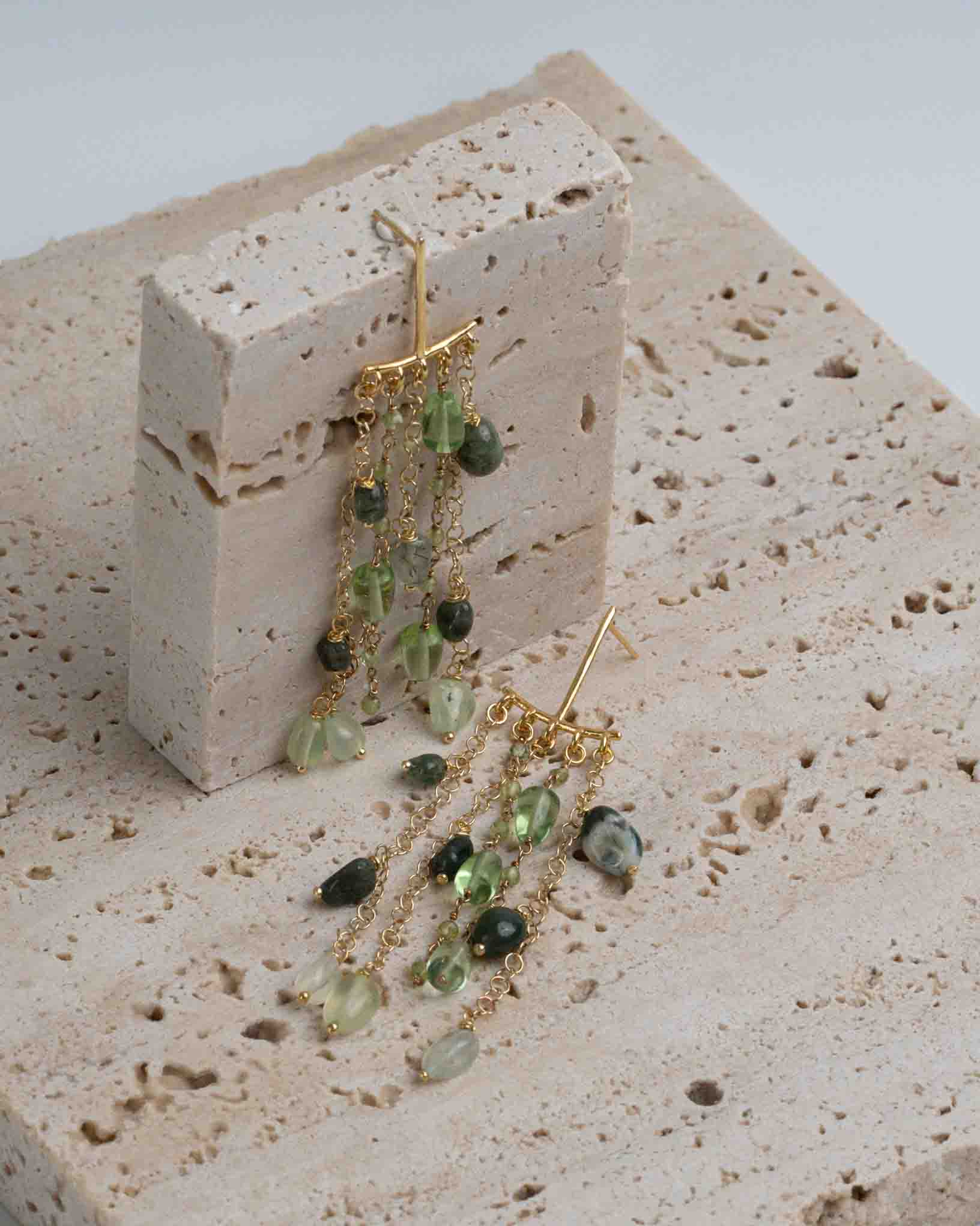 Ohrring Felce aus der Kollektion I giardini la Mortella von Donna Rachele Jewelry