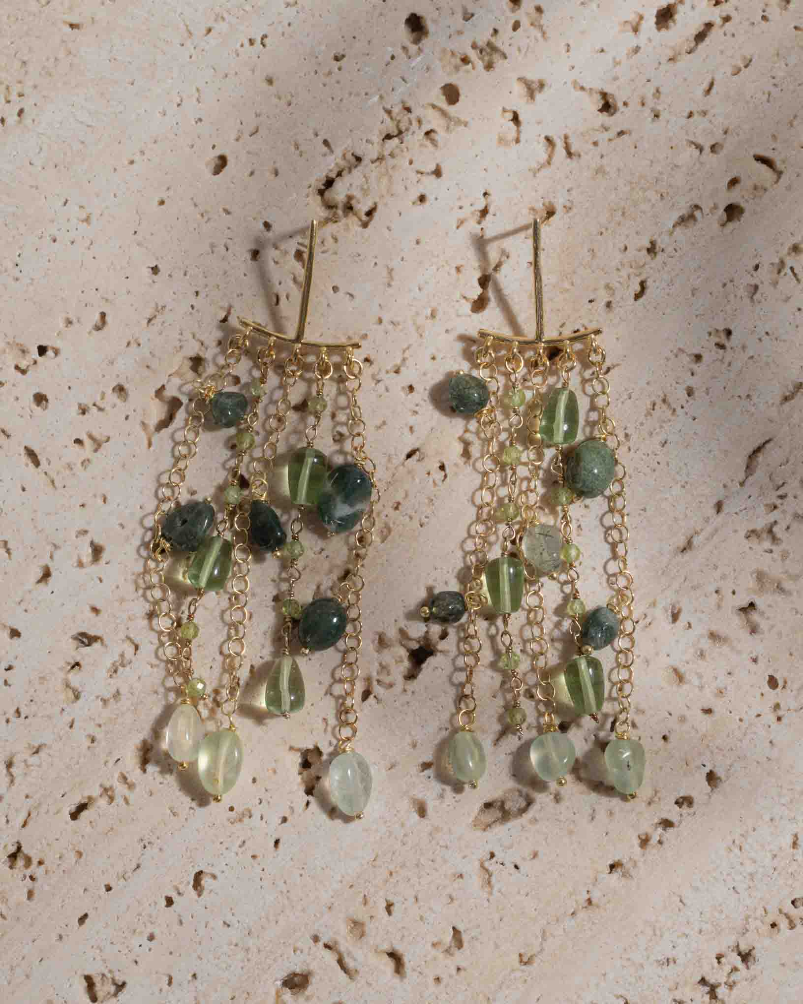 Ohrring Felce aus der Kollektion I giardini la Mortella von Donna Rachele Jewelry
