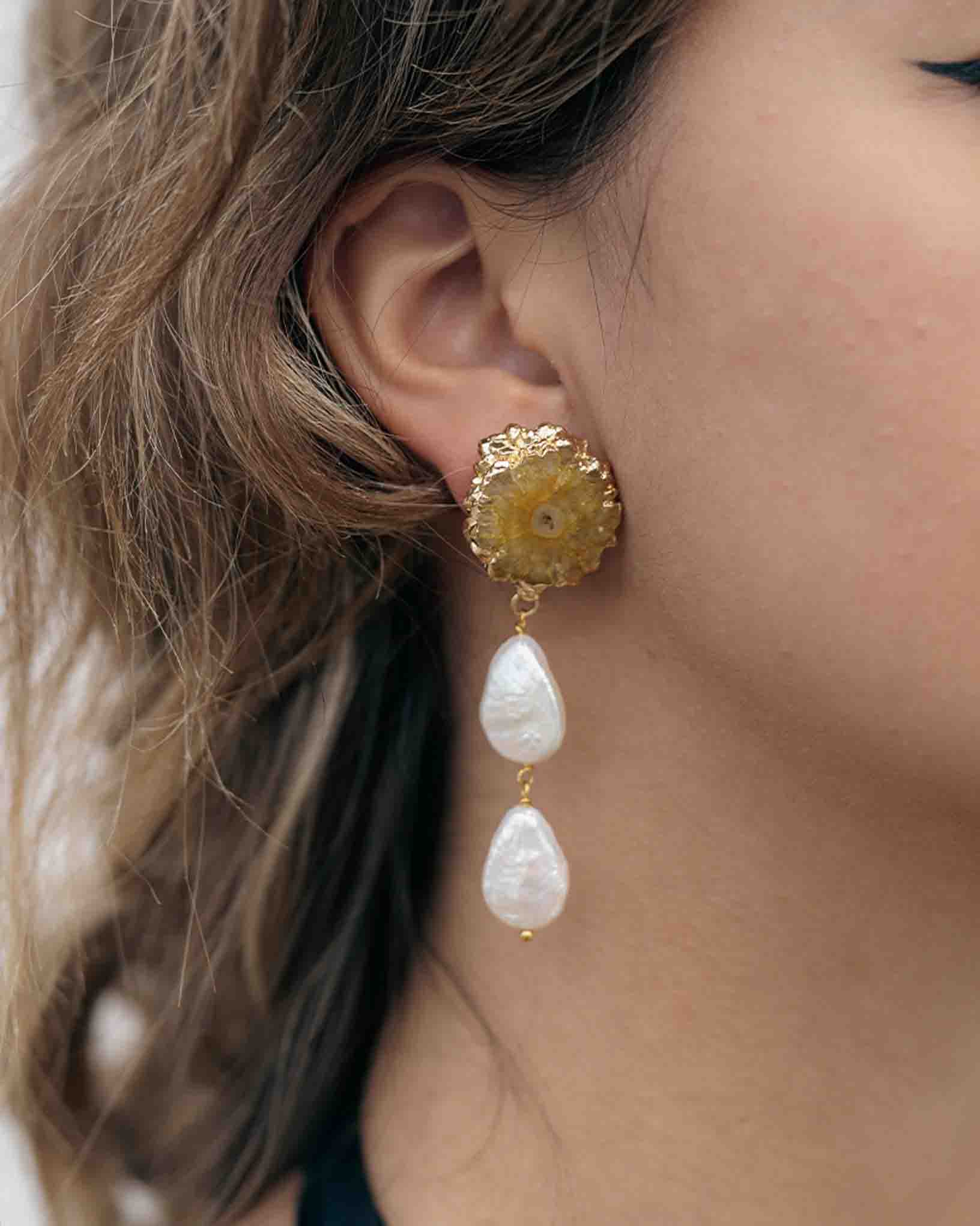 Ohrring Sole aus der Kollektion Galassia von Donna Rachele Jewelry