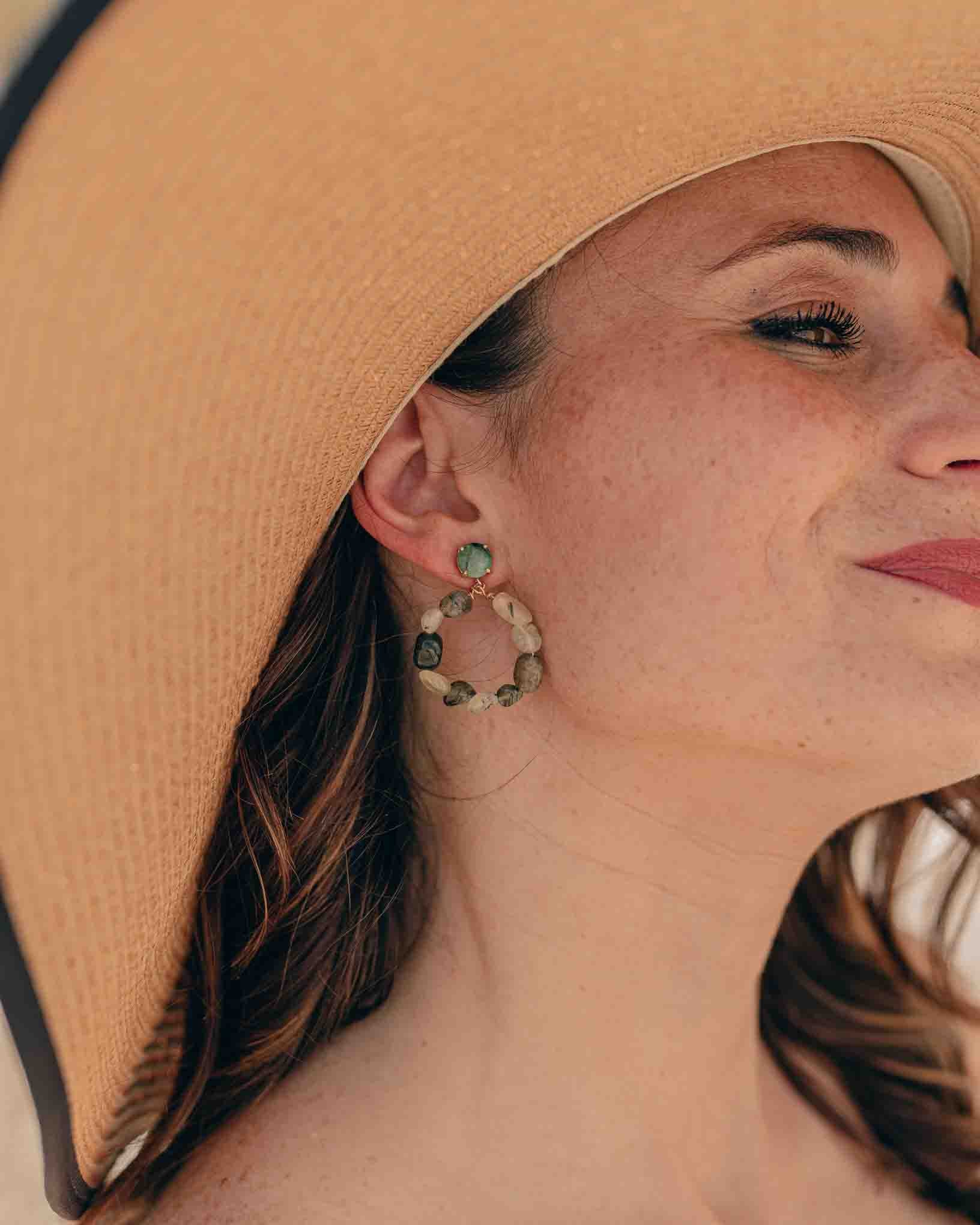 Ohrring Ginko aus der Kollektion I giardini la Mortella von Donna Rachele Jewelry