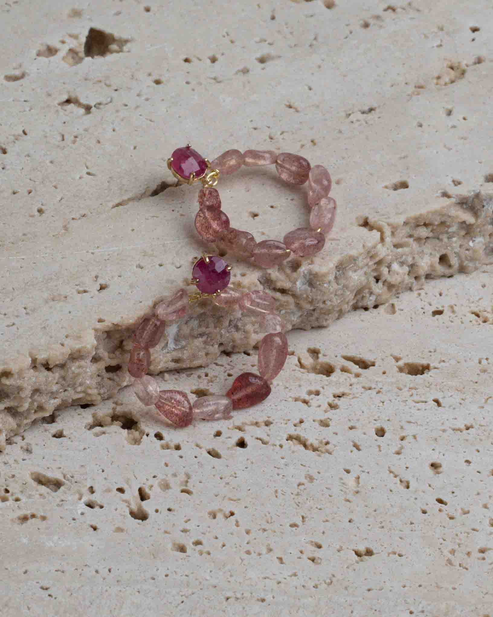 Ohrring Peonie aus der Kollektion I giardini la Mortella von Donna Rachele Jewelry