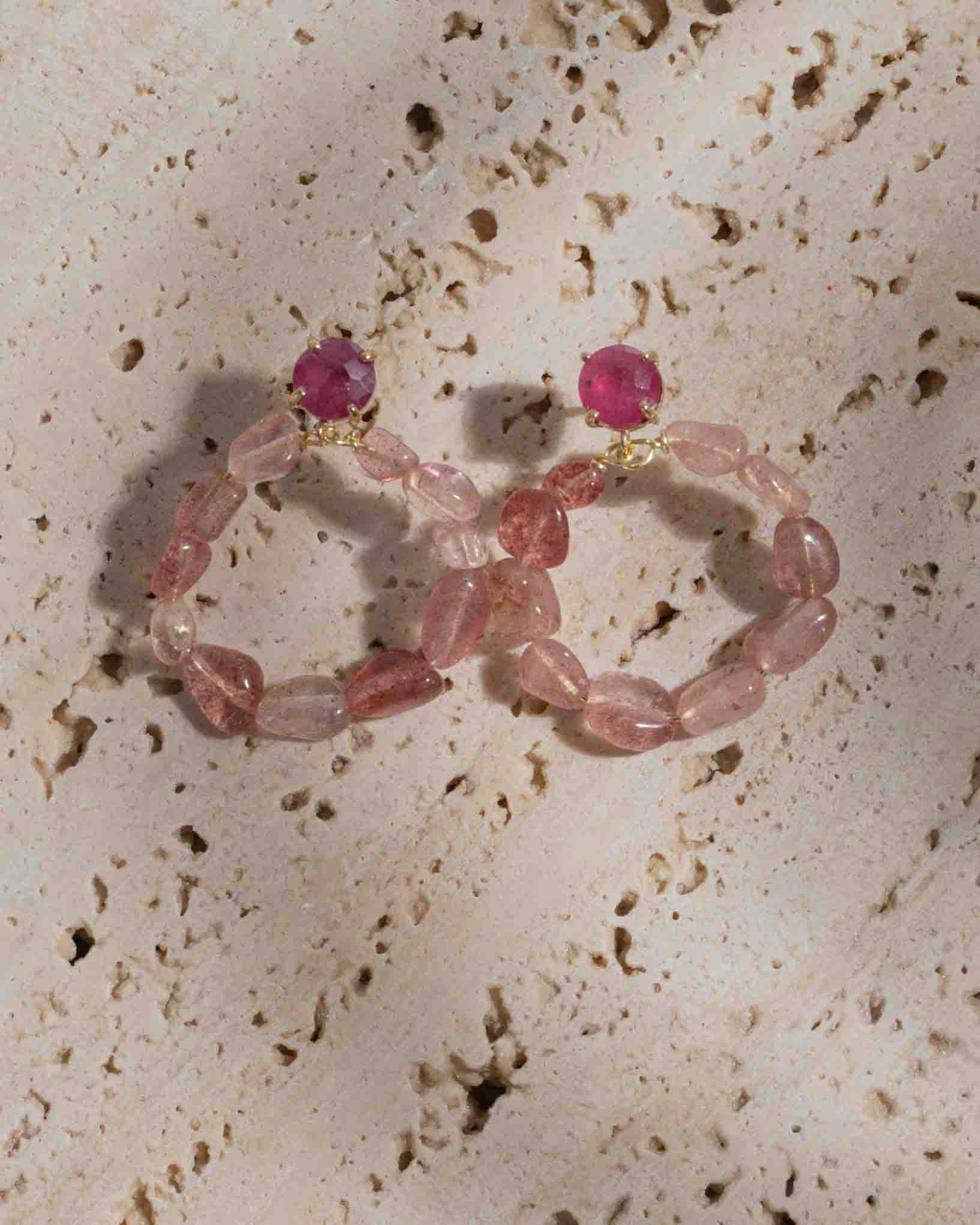 Ohrring Peonie aus der Kollektion I giardini la Mortella von Donna Rachele Jewelry