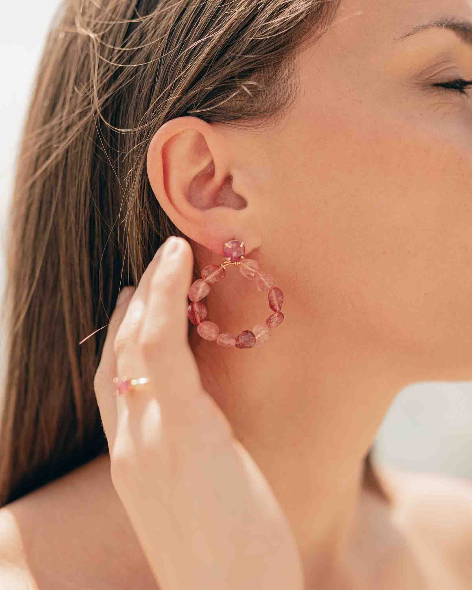 Ohrring Peonie aus der Kollektion I giardini la Mortella von Donna Rachele Jewelry