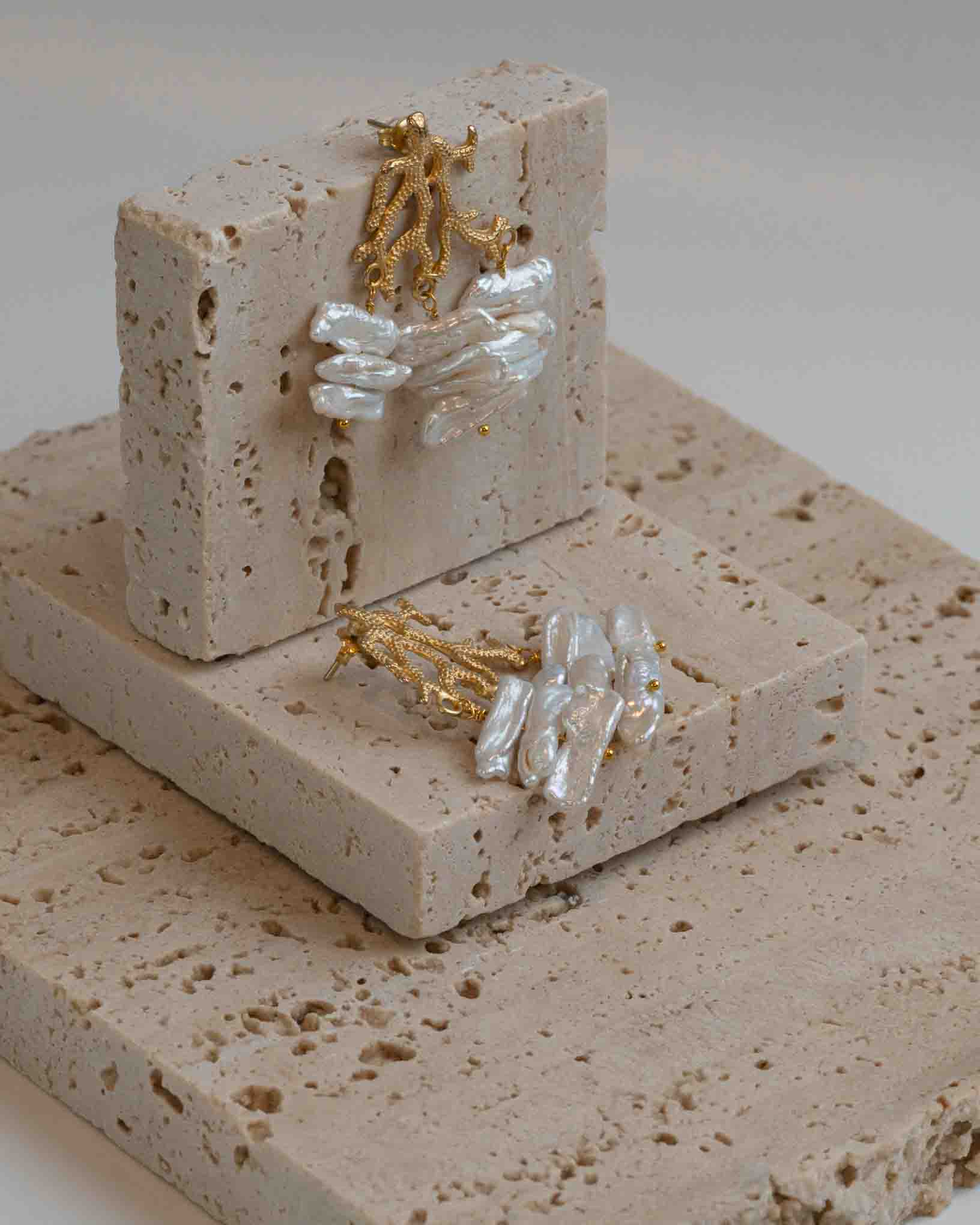 Ohrring Barriera Corallina aus der Kollektion Perle e Coralli von Donna Rachele Jewelry
