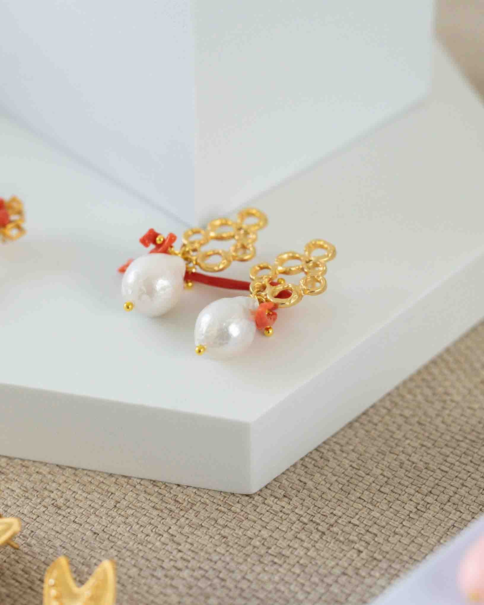 Ohrring Bora aus der Kollektion Perle e Coralli von Donna Rachele Jewelry