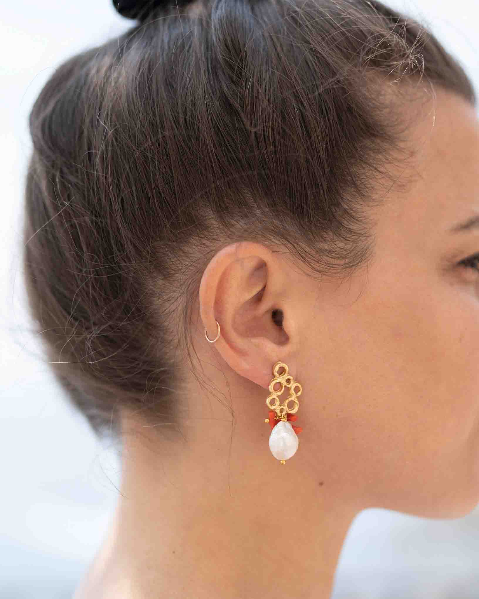 Ohrring Bora aus der Kollektion Perle e Coralli von Donna Rachele Jewelry