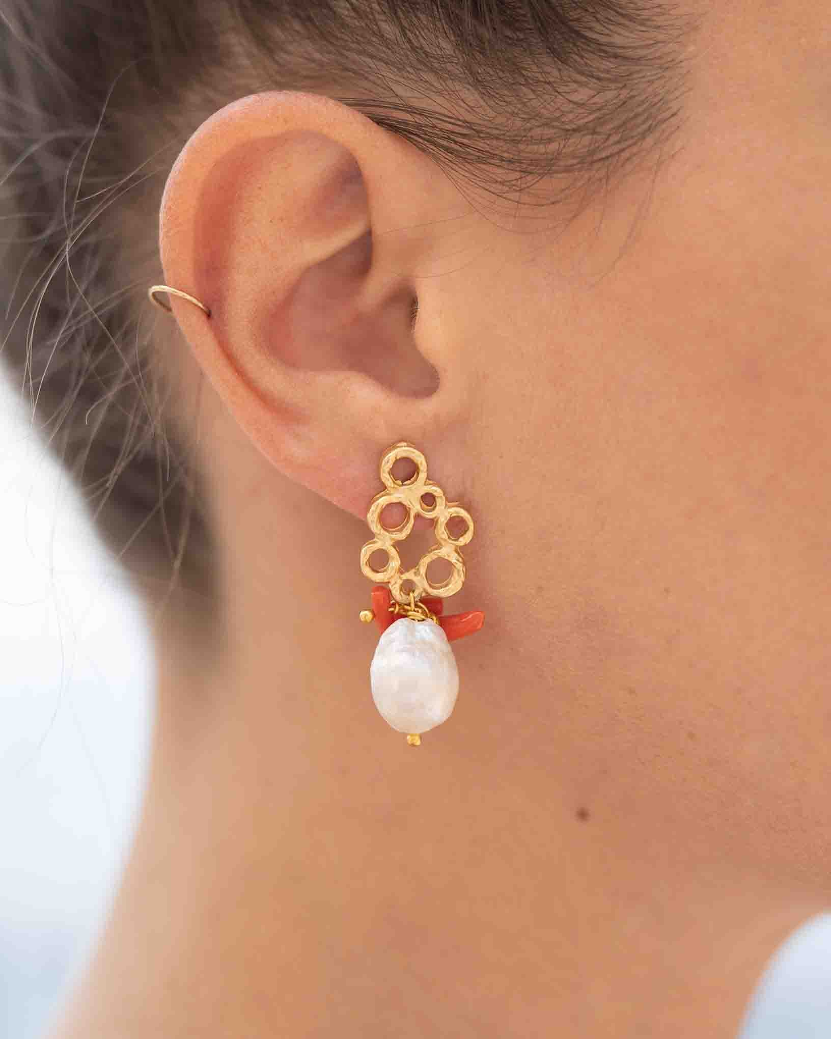 Ohrring Bora aus der Kollektion Perle e Coralli von Donna Rachele Jewelry