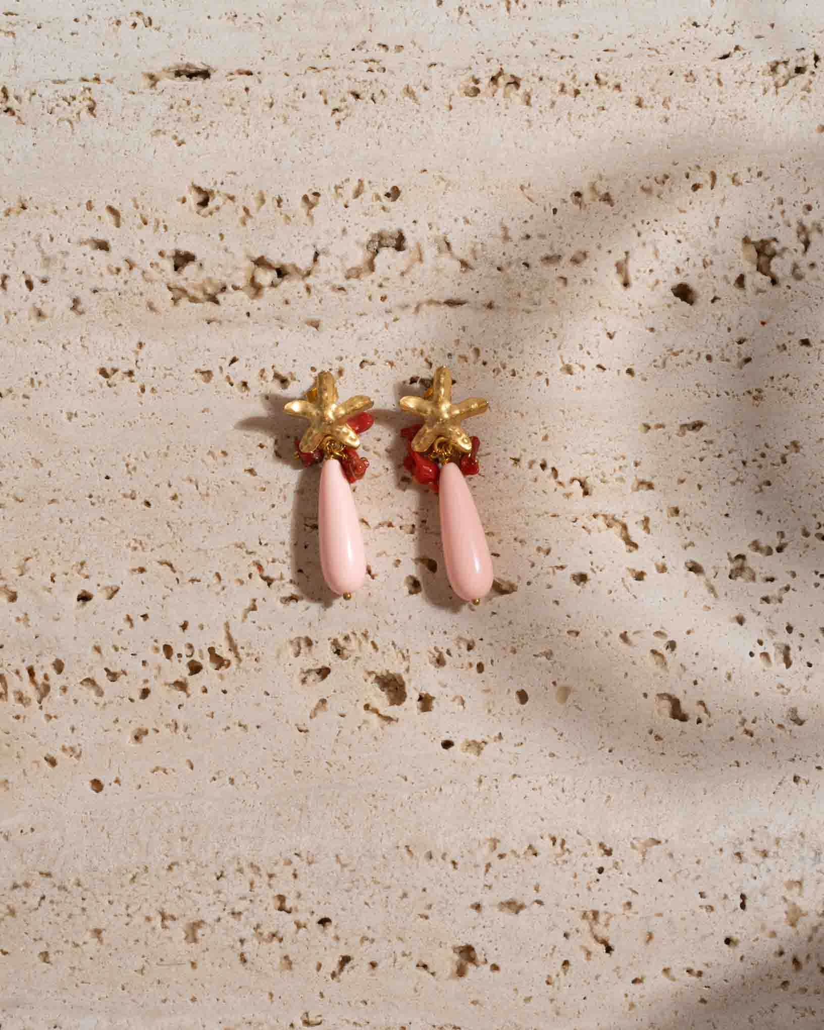 Ohrring Gauro aus der Kollektion Perle e Coralli von Donna Rachele Jewelry