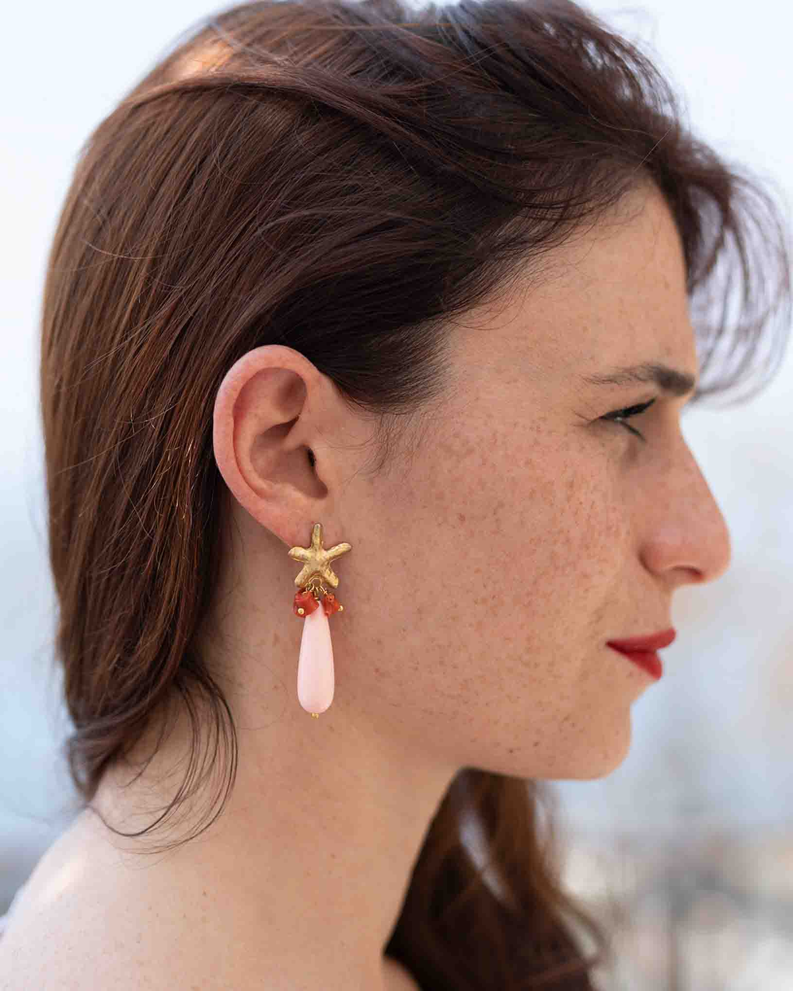 Ohrring Gauro aus der Kollektion Perle e Coralli von Donna Rachele Jewelry