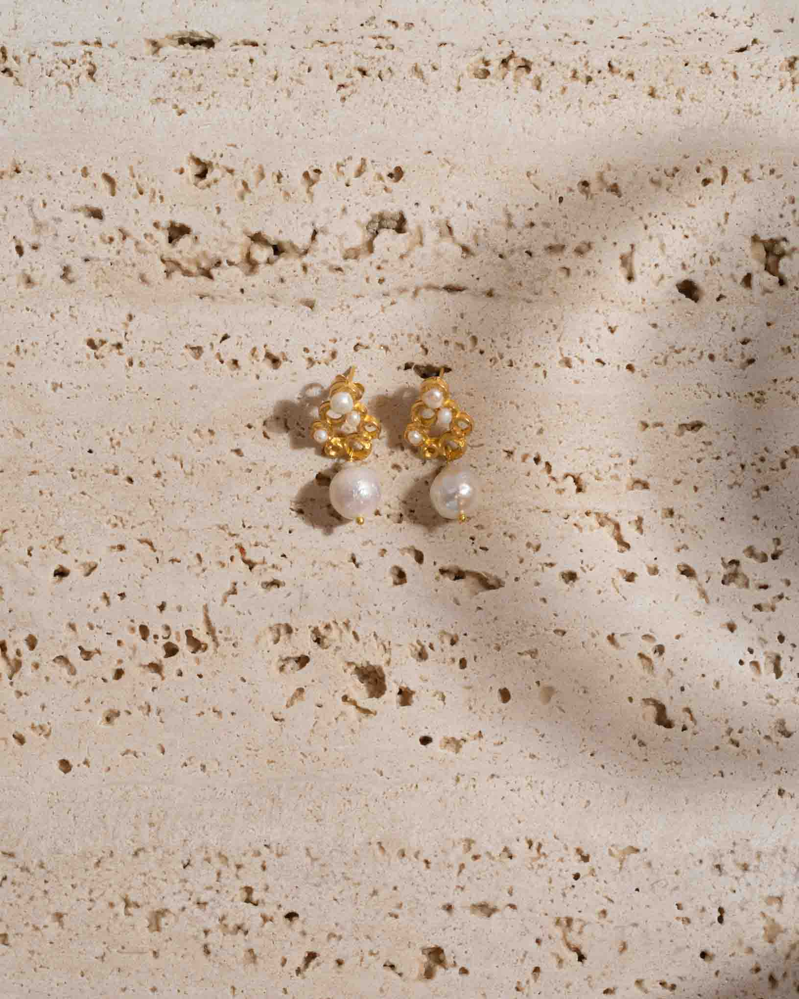 Ohrring Grappolo aus der Kollektion Perle e Coralli von Donna Rachele Jewelry