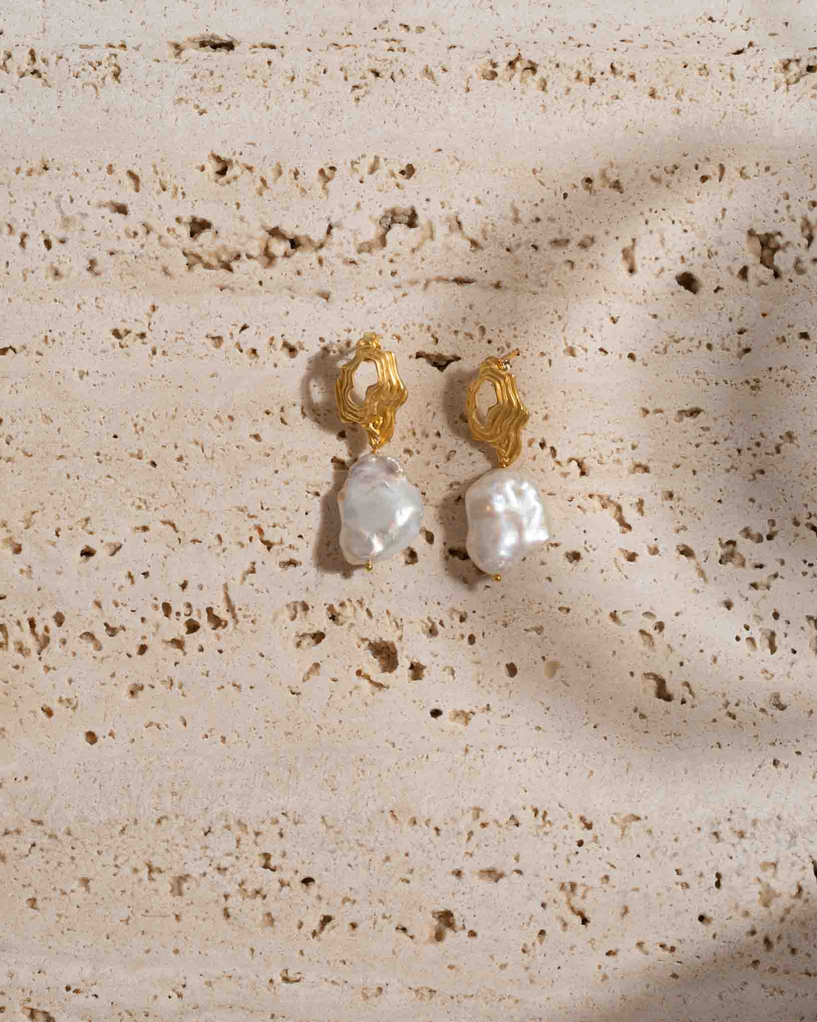 Ohrring Ostro aus der Kollektion Perle e Coralli von Donna Rachele Jewelry