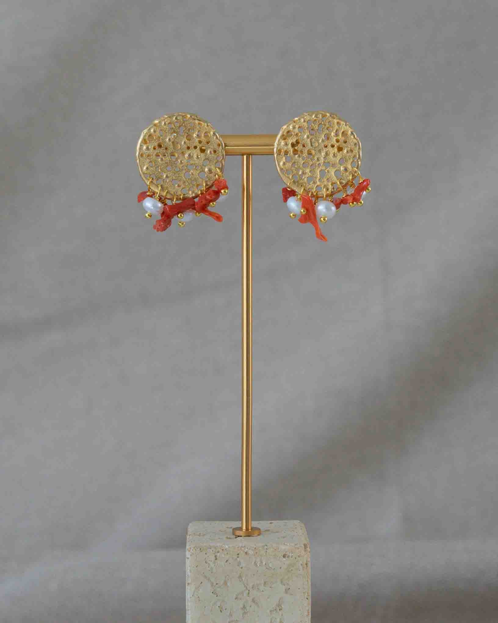 Ohrring Scirocco aus der Kollektion Perle e Coralli von Donna Rachele Jewelry