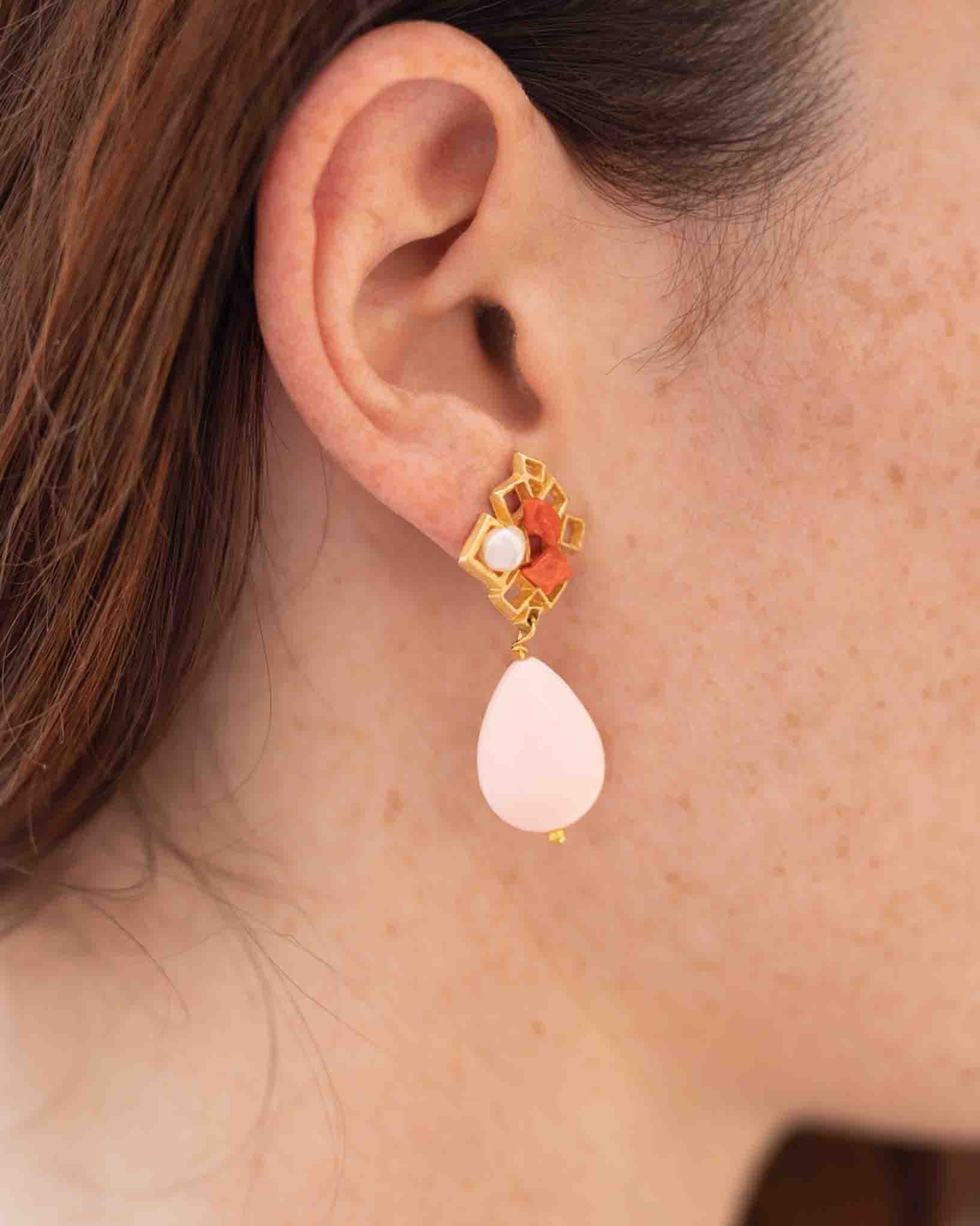 Ohrring Solano aus der Kollektion Perle e Coralli von Donna Rachele Jewelry