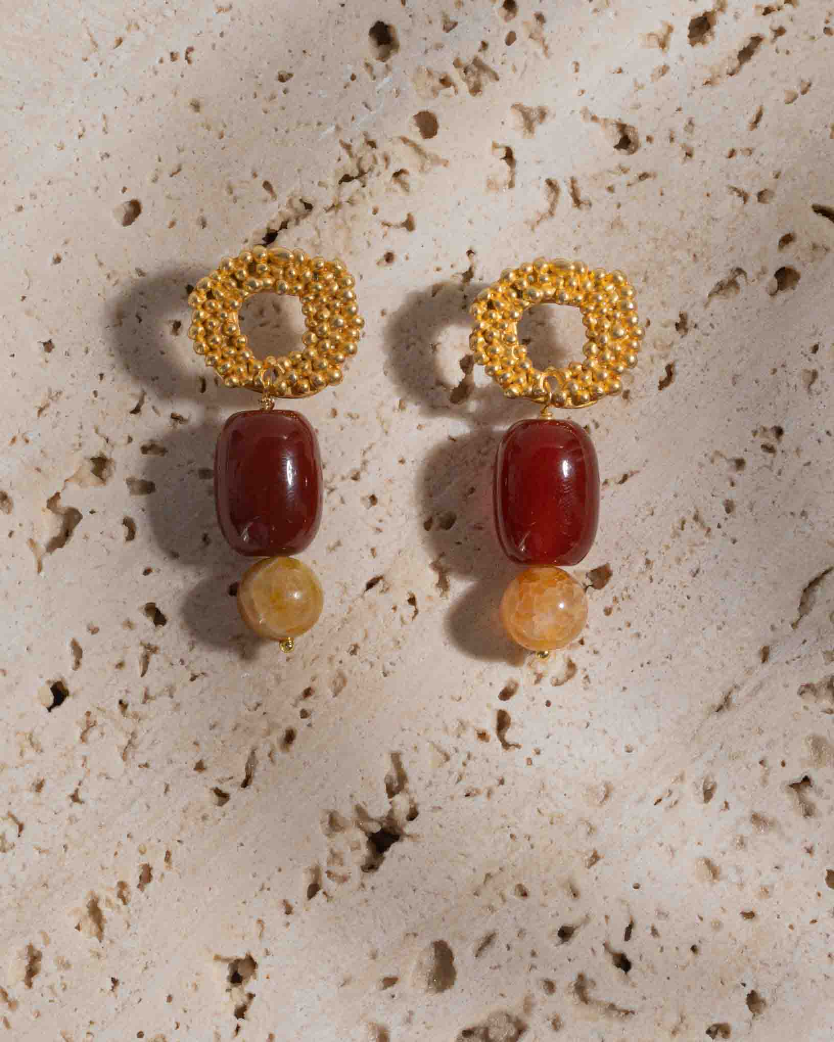 Ohrring Gianduja aus der Kollektion Quattro Stagione von Donna Rachele Jewelry