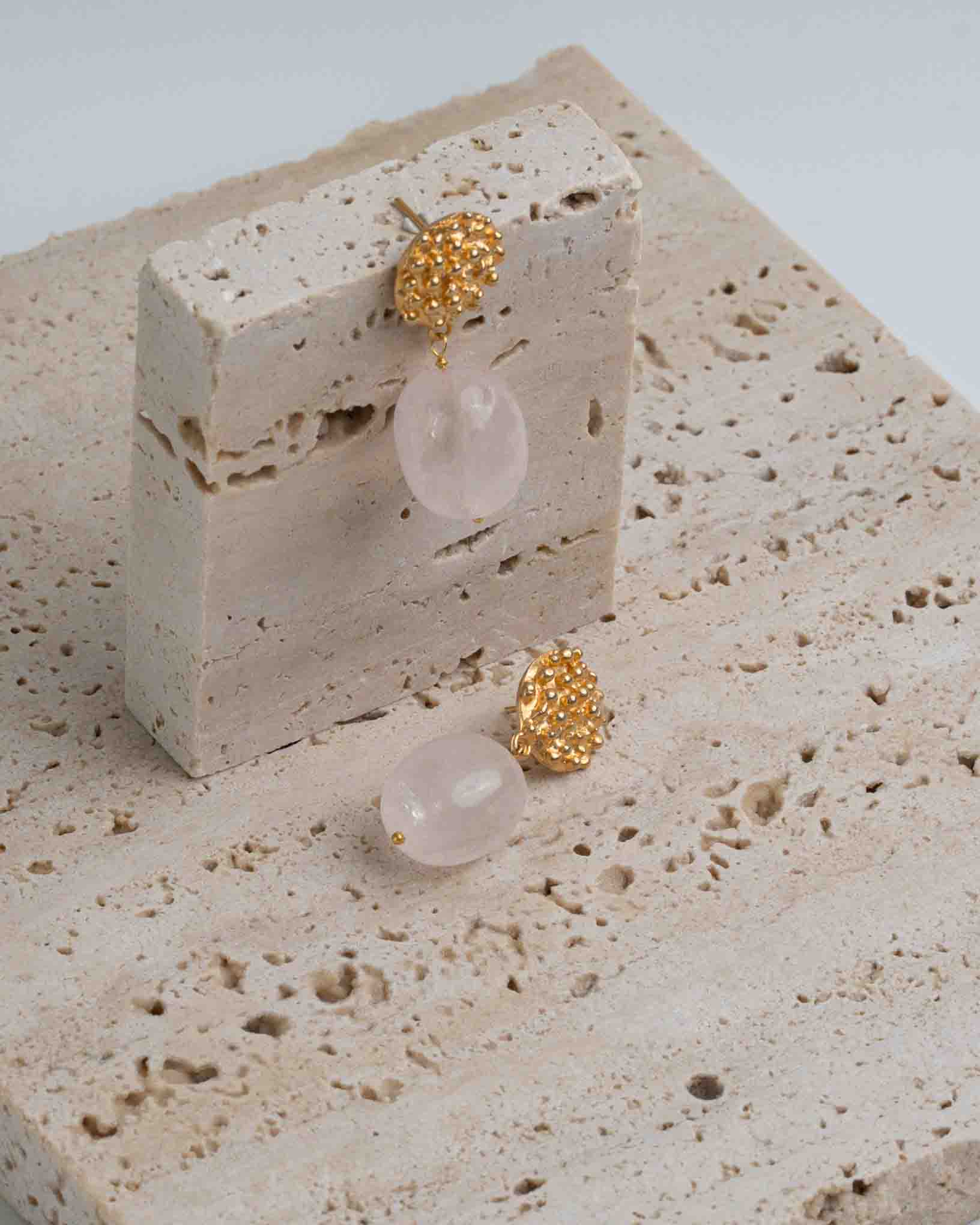 Ohrring Rosa aus der Kollektion Quattro Stagione von Donna Rachele Jewelry